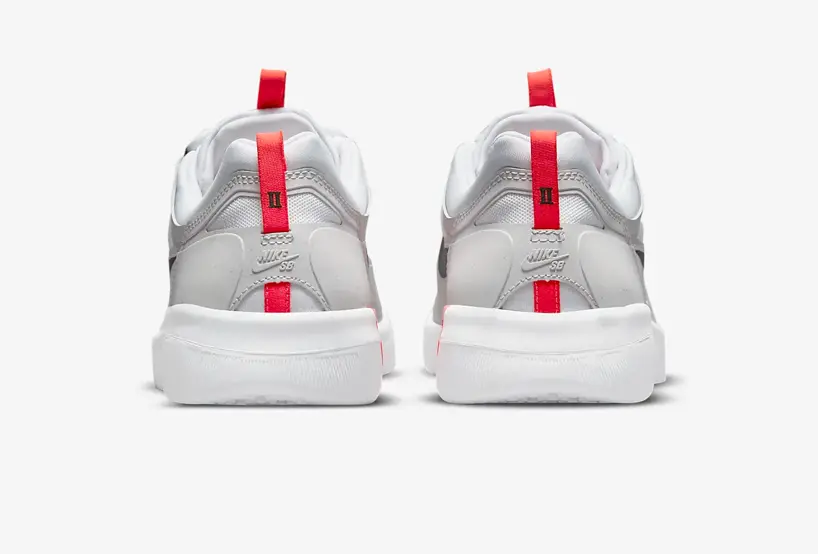 Giày Nike SB Nyjah Free 2 Neutral Grey Bright Crimson BV2078-007 - Ảnh 4