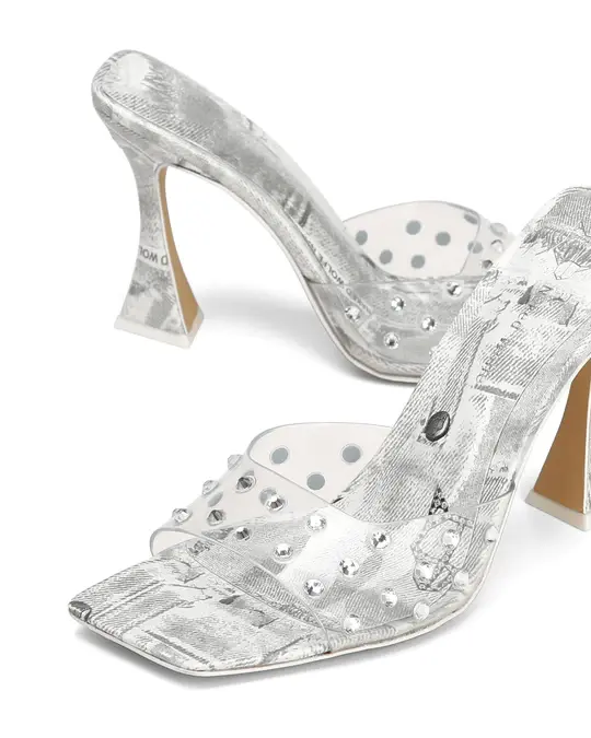 Giày cao gót Naked Wolfe JAZZ 'WHITE DENIM' - Ảnh 4