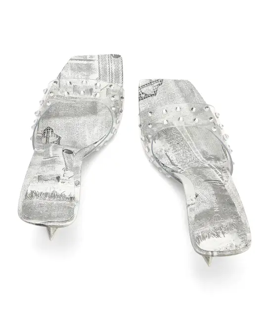 Giày cao gót Naked Wolfe JAZZ 'WHITE DENIM' - Ảnh 5