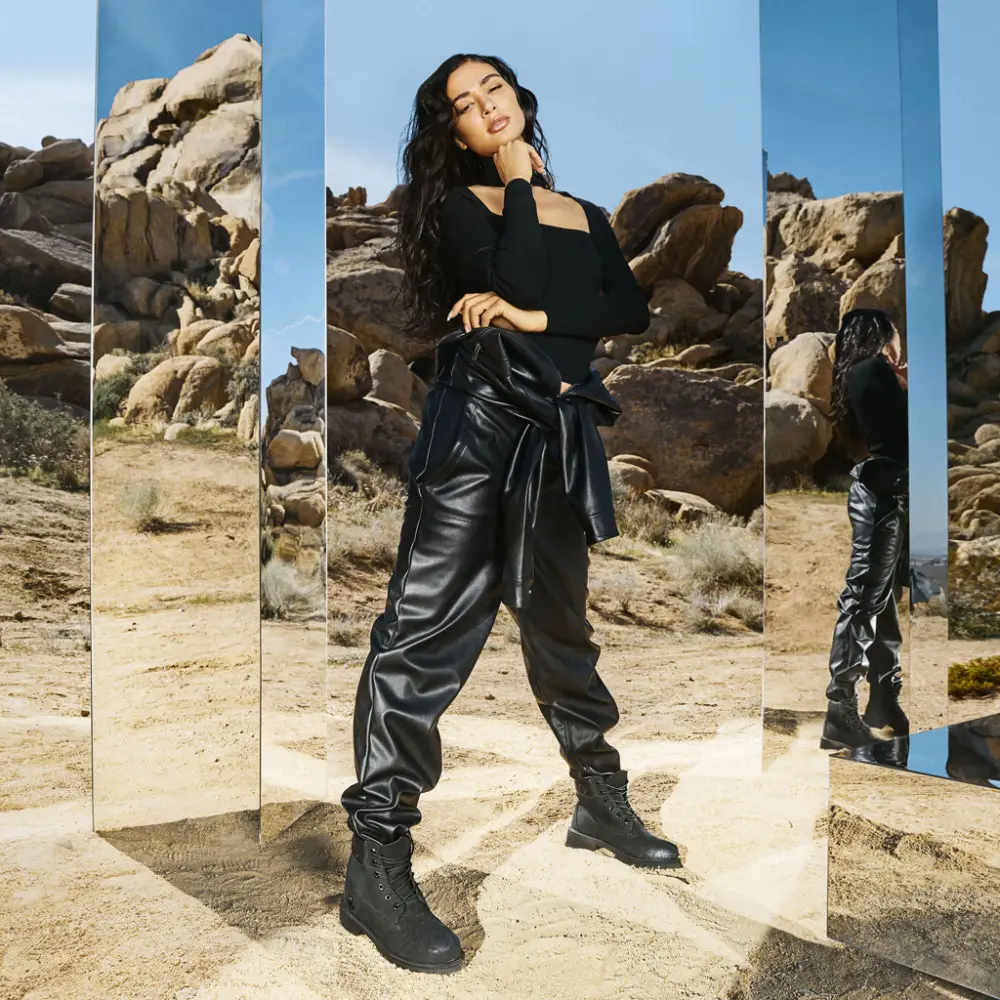 Giày Timberland Jimmy Choo x 6 Inch Premium Boot 'Black Glitter' TB0A2ETQ-001 - Ảnh 3