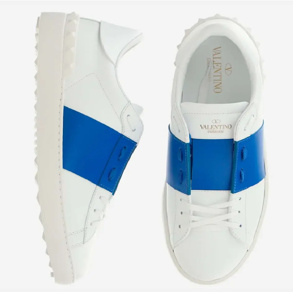 Giày Valentino Open Sneaker White Sky Blue VY2S0830BLU46P - Ảnh 5