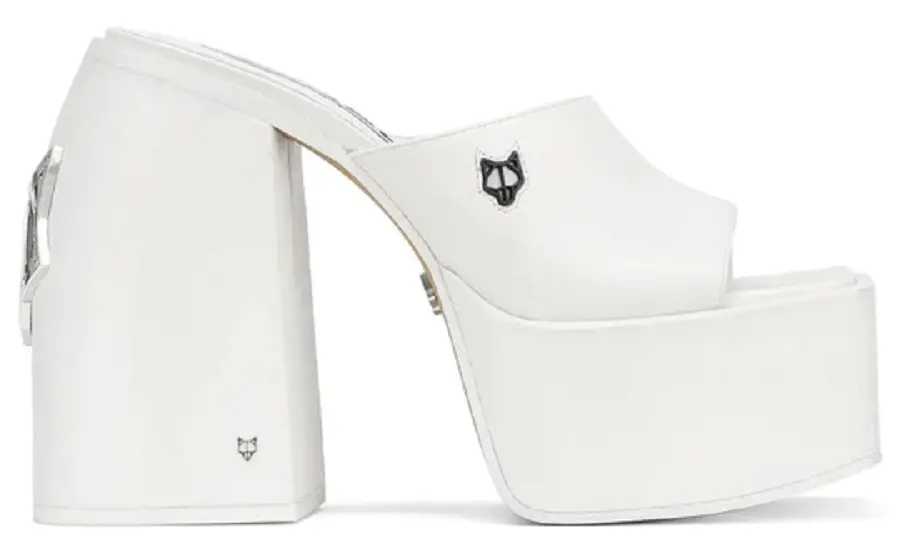Giày cao gót Naked Wolfe JENNA 'WHITE LEATHER'