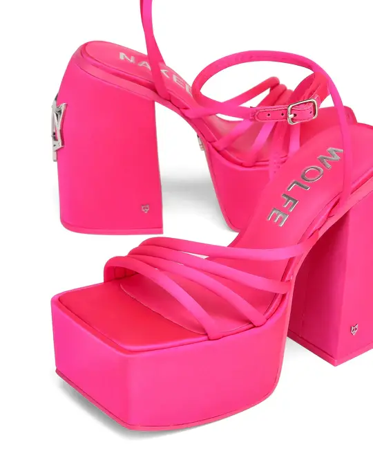 Giày cao gót Naked Wolfe JENNY 'PINK SATIN' - Ảnh 4