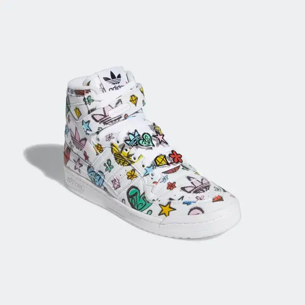 Giày Adidas Jeremy Scott Forum 84 High 'White Graffiti' HQ1128 - Ảnh 3