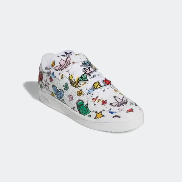 Giày Adidas Jeremy Scott Forum 84 Low 'White Graffiti' GX9668 - Ảnh 3