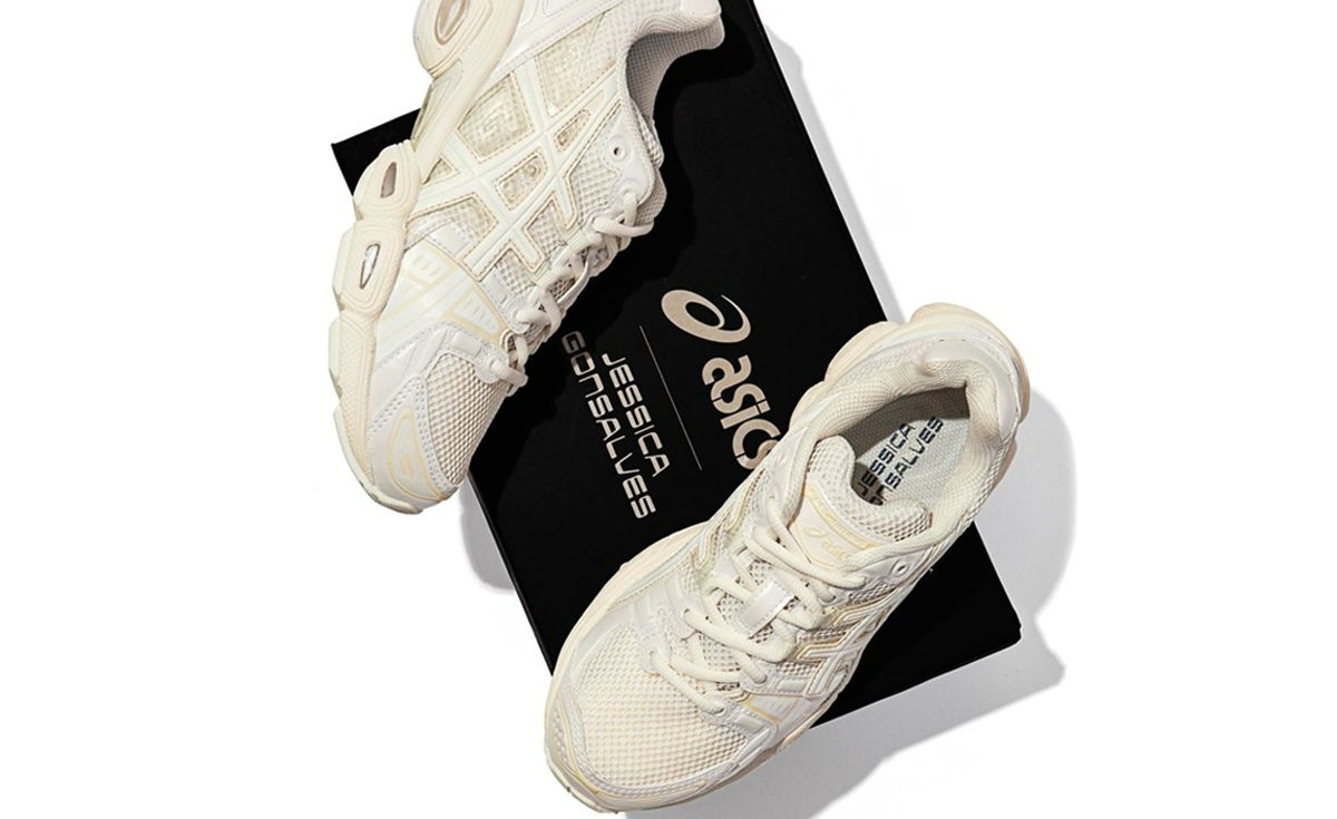 Giày Asics x Jessica Gonsalves Gel-Nimbus 9 'Cream White' 1201A733-100 - Ảnh 3