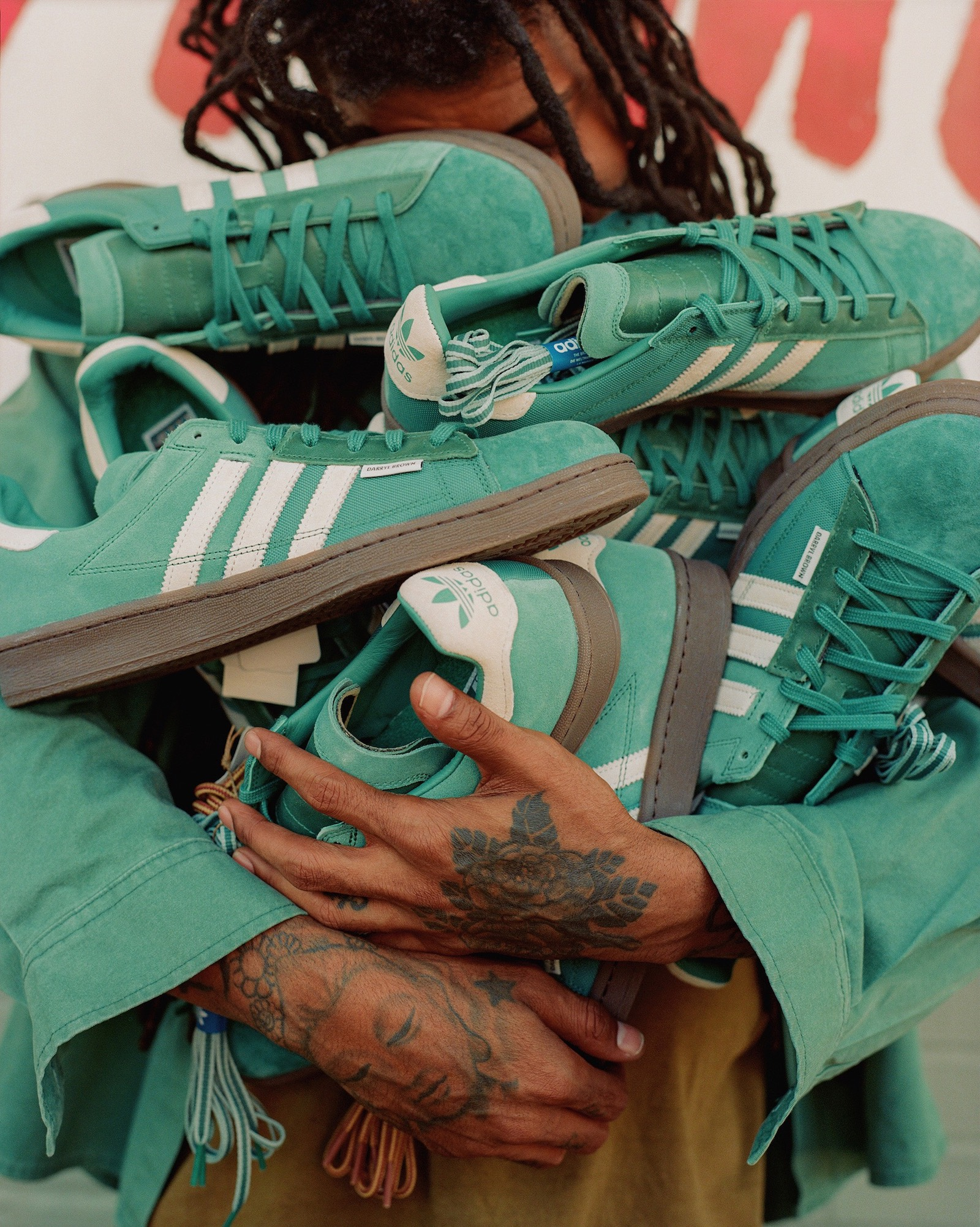 Giày Adidas x Darryl Brown Campus 80 'Active Green' GX1656 - Ảnh 9