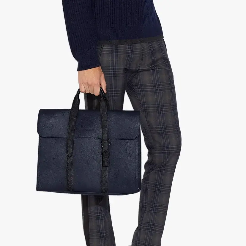 Túi Coach Metropolitan Portfolio Signature Canvas Blocking 76193-JIP2V - Ảnh 4