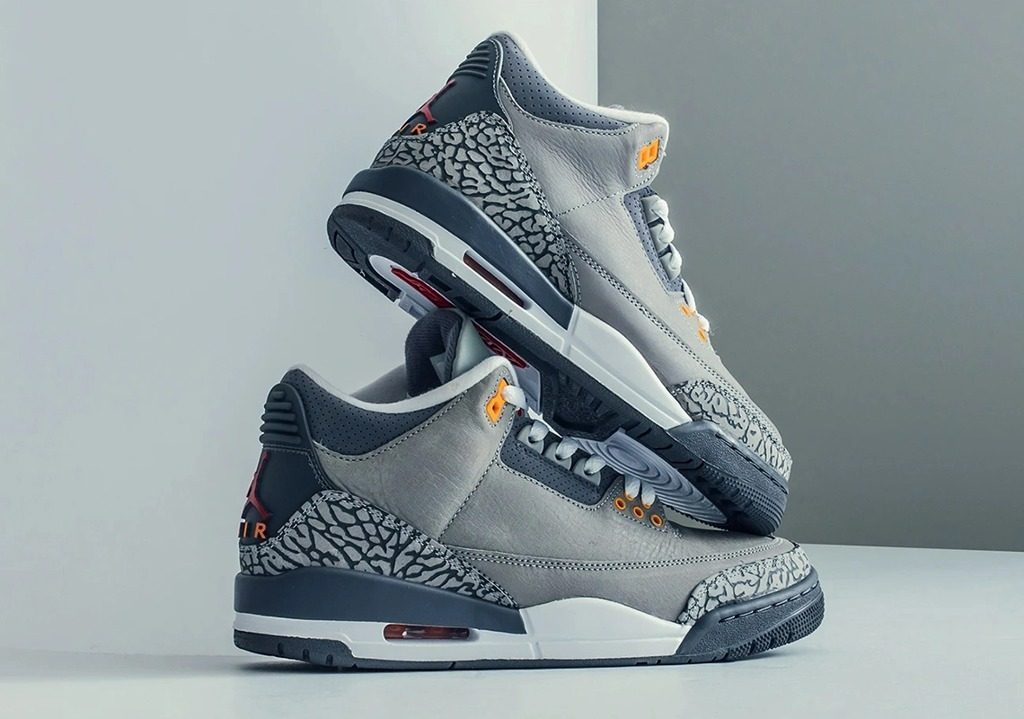 Giày Nike Air Jordan 3 Retro GS 'Cool Grey' 398614-012 - Ảnh 3