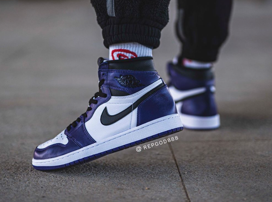 Giày Nike Air Jordan 1 'High Court Purple White 2.0' 575441-500 - Ảnh 4