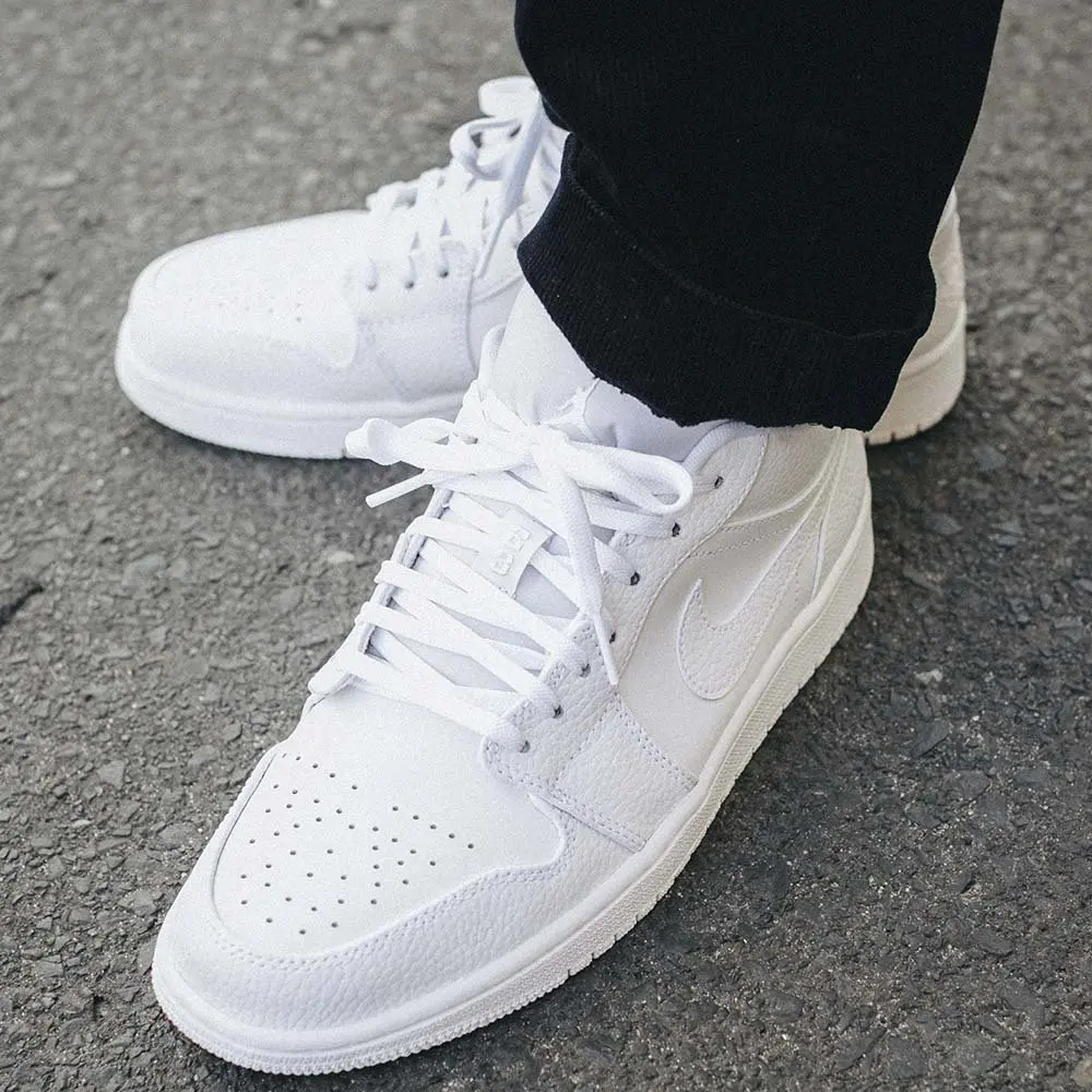 Giày Nike Air Jordan 1 Retro Low 'Pure Platinum' 553558-111 - Ảnh 5