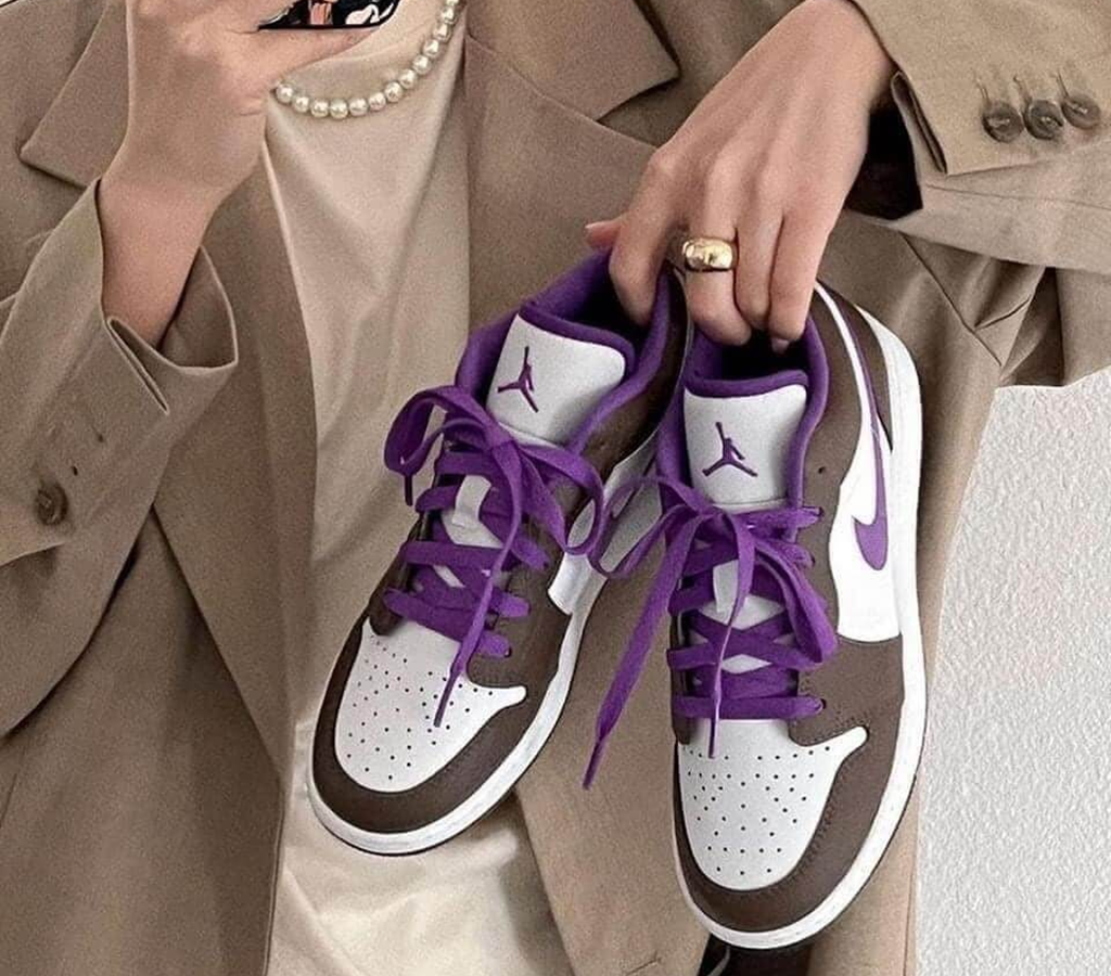 Giày Nike Air Jordan 1 Low GS 'Palomino' 553560-215 - Ảnh 4