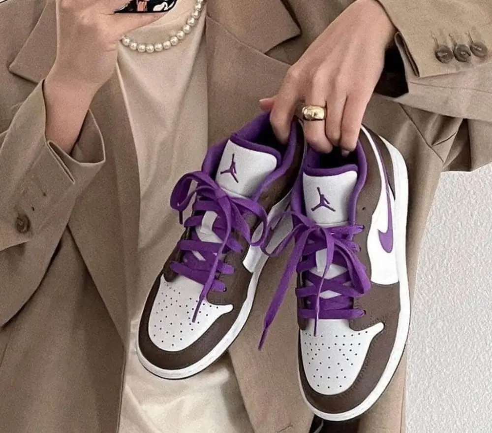 Giày Nike Air Jordan 1 Low GS 'Palomino' 553560-215 - Ảnh 4