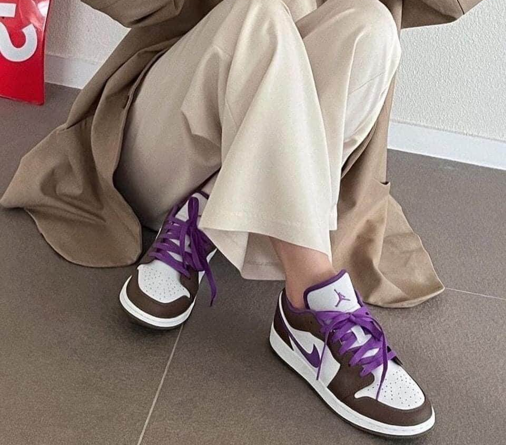 Giày Nike Air Jordan 1 Low GS 'Palomino' 553560-215 - Ảnh 2