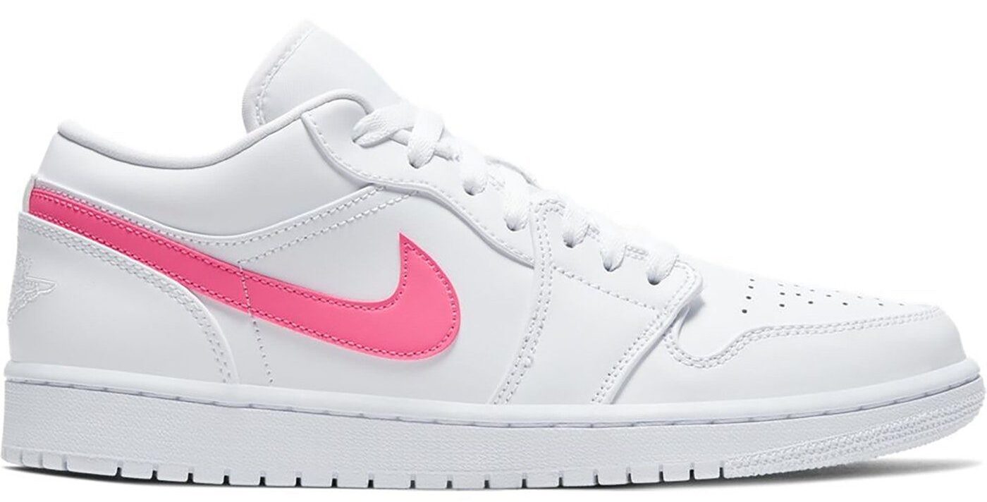 Giày Nike Air Jordan 1 Low White Multi-Color Swoosh CW7033-100