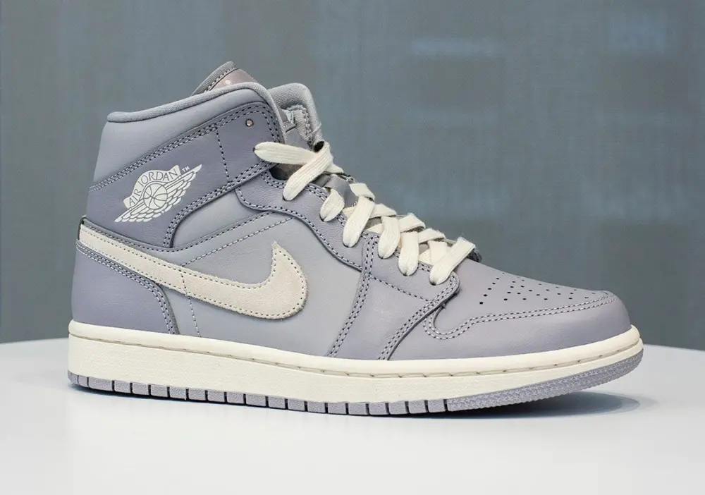 Giày Nike Air Jordan 1 Mid 'Cool Grey' 554724-036 - Ảnh 4