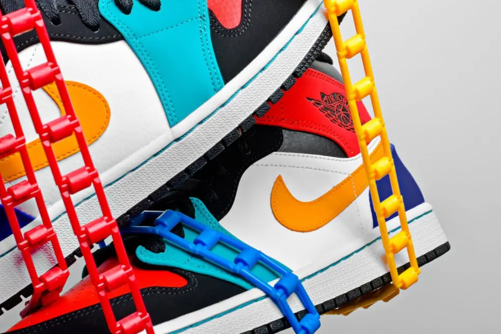 Giày Nike Air Jordan 1 Mid Bred Multi-Color 554724-125 - Ảnh 8