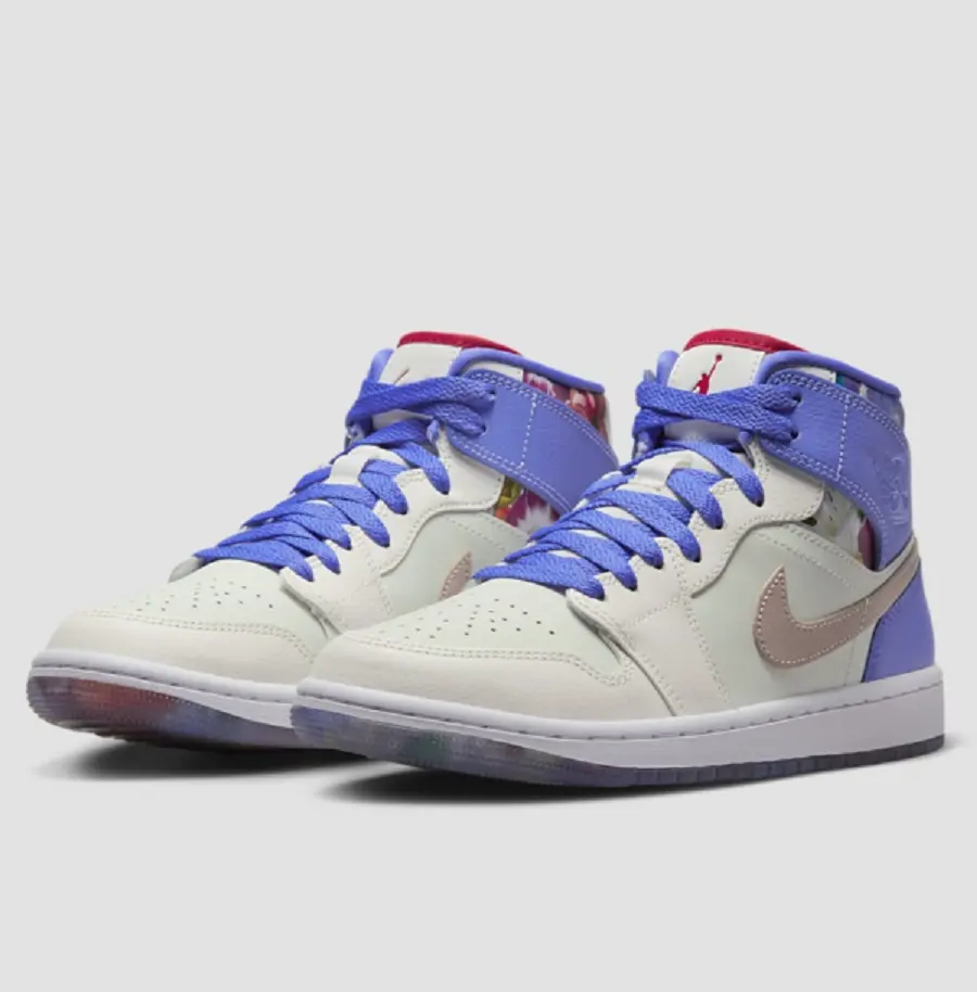 Giày Nike Air Jordan 1 Mid ‘Floral’ FD4331-121 - Ảnh 5