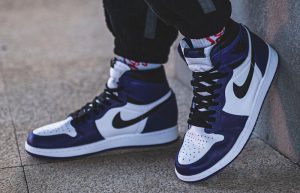 Alternative view of Giày Nike Air Jordan 1 'High Court Purple White 2.0' 575441-500
