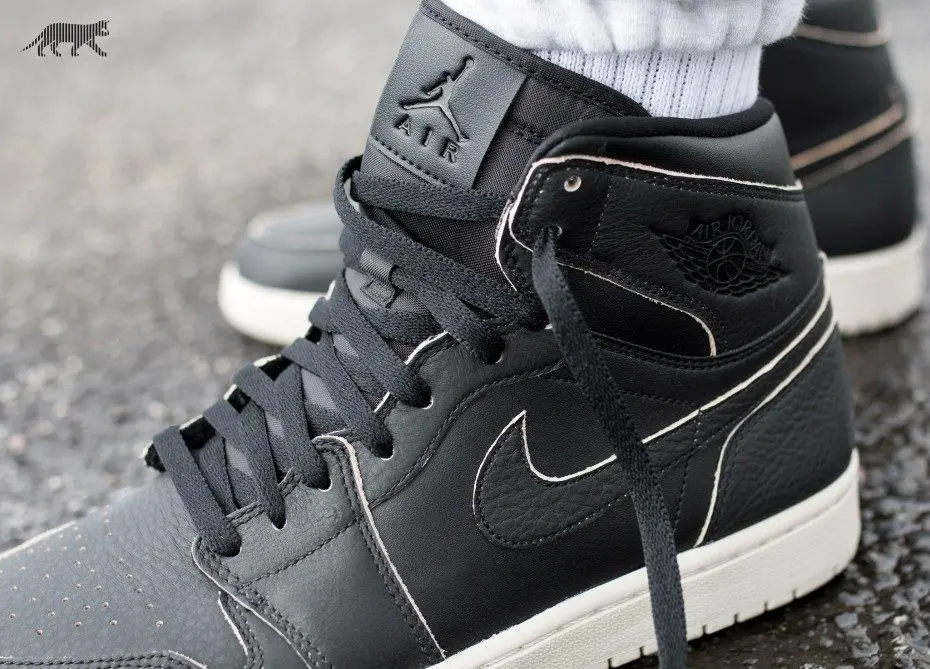 Giày Nike Air Jordan 1 Retro High Premium 'Black Desert Sand' AA3993-021 - Ảnh 4