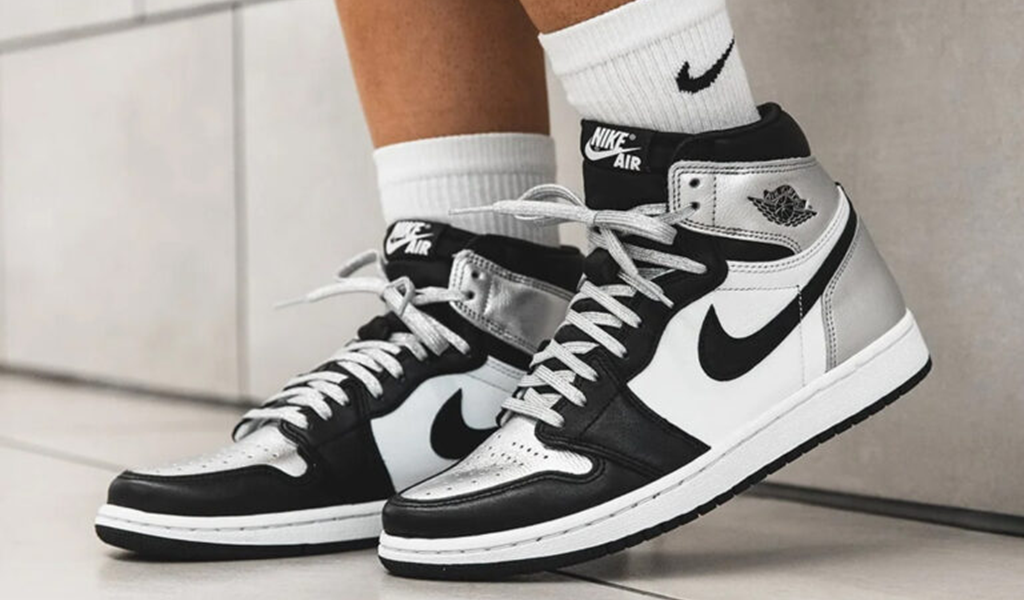 Giày Nike Wmns Air Jordan 1 High OG 'Silver Toe' CD0461-001 - Ảnh 3