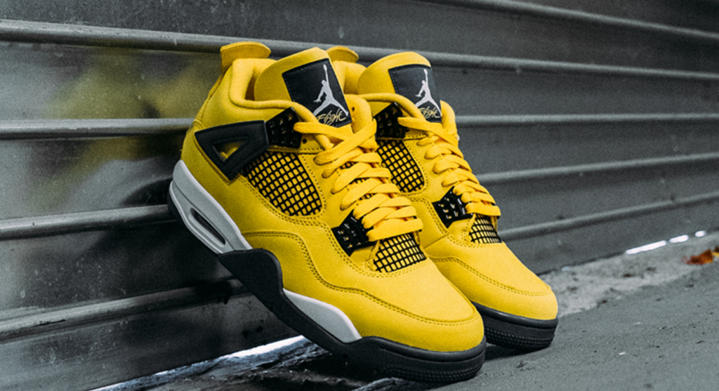 Giày Nike Air Jordan 4 Retro GS 'Lightning' 2021 408452-700 - Ảnh 4