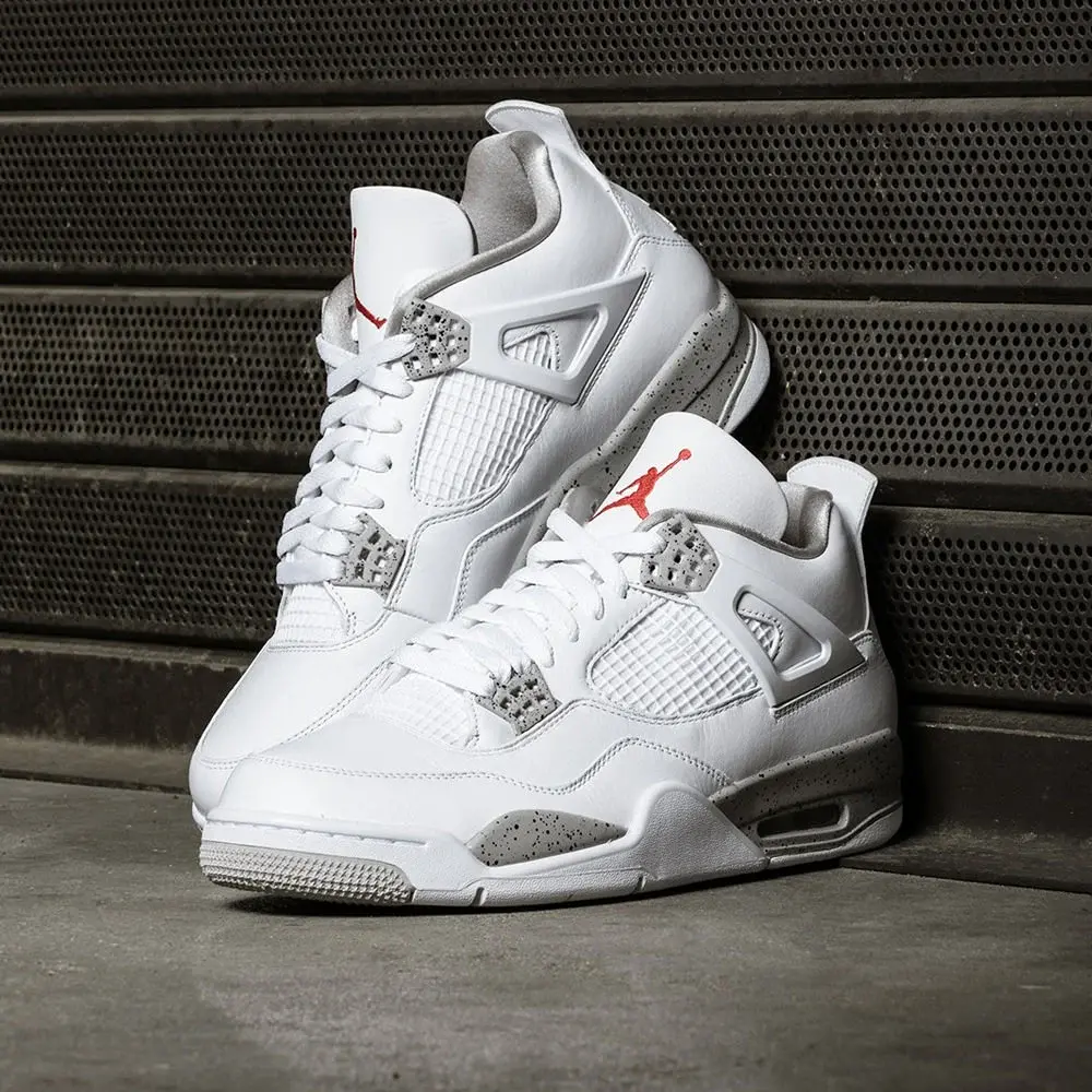 Alternative view of Giày Nike Air Jordan 4 Retro GS 'White Oreo' DJ4699-100