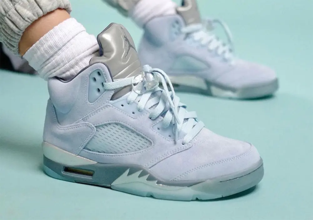 Giày Nike Wmns Air Jordan 5 Retro 'Blue Bird' DD9336-400 - Ảnh 4