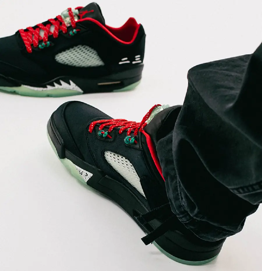 Giày Nike Air Jordan 5 Retro Low 'CLOT Jade' DM4640-036 - Ảnh 4