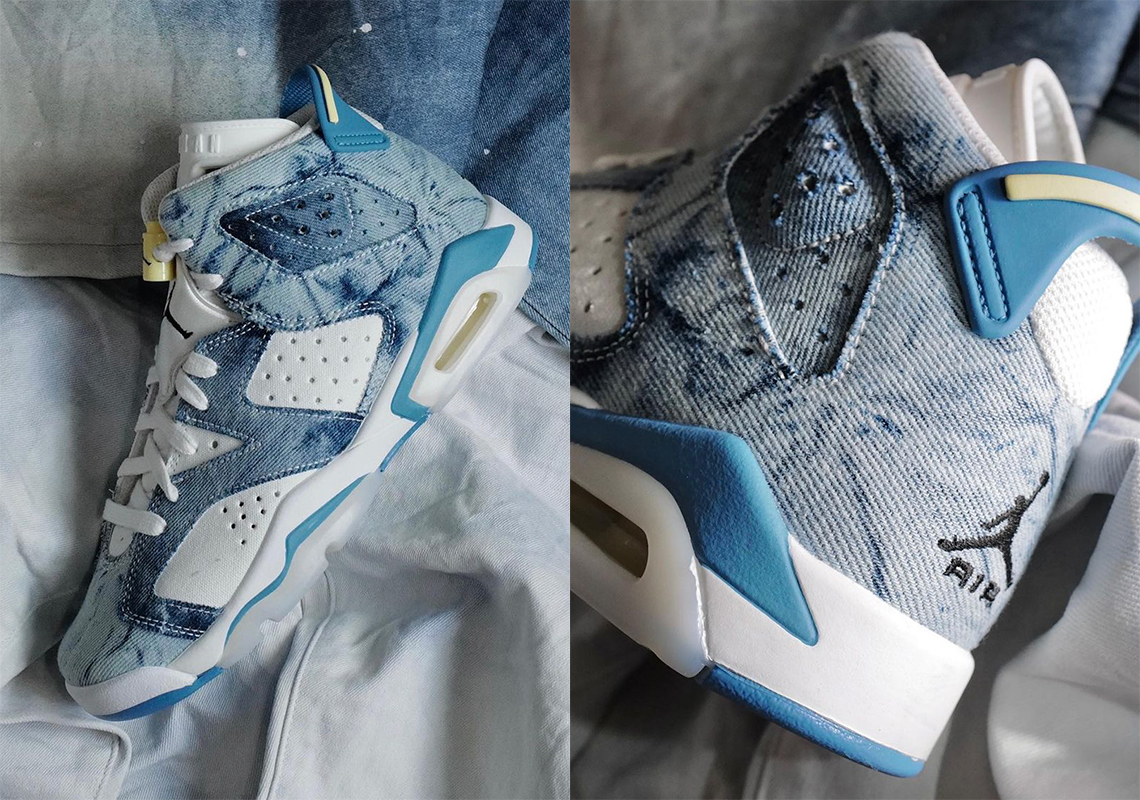 Giày Nike Air Jordan 6 Retro Washed Denim DM9045-100 - Ảnh 6