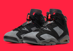 Alternative view of Giày Nike Paris Saint-Germain x Air Jordan 6 Retro 'Iron Grey' CK1229-001