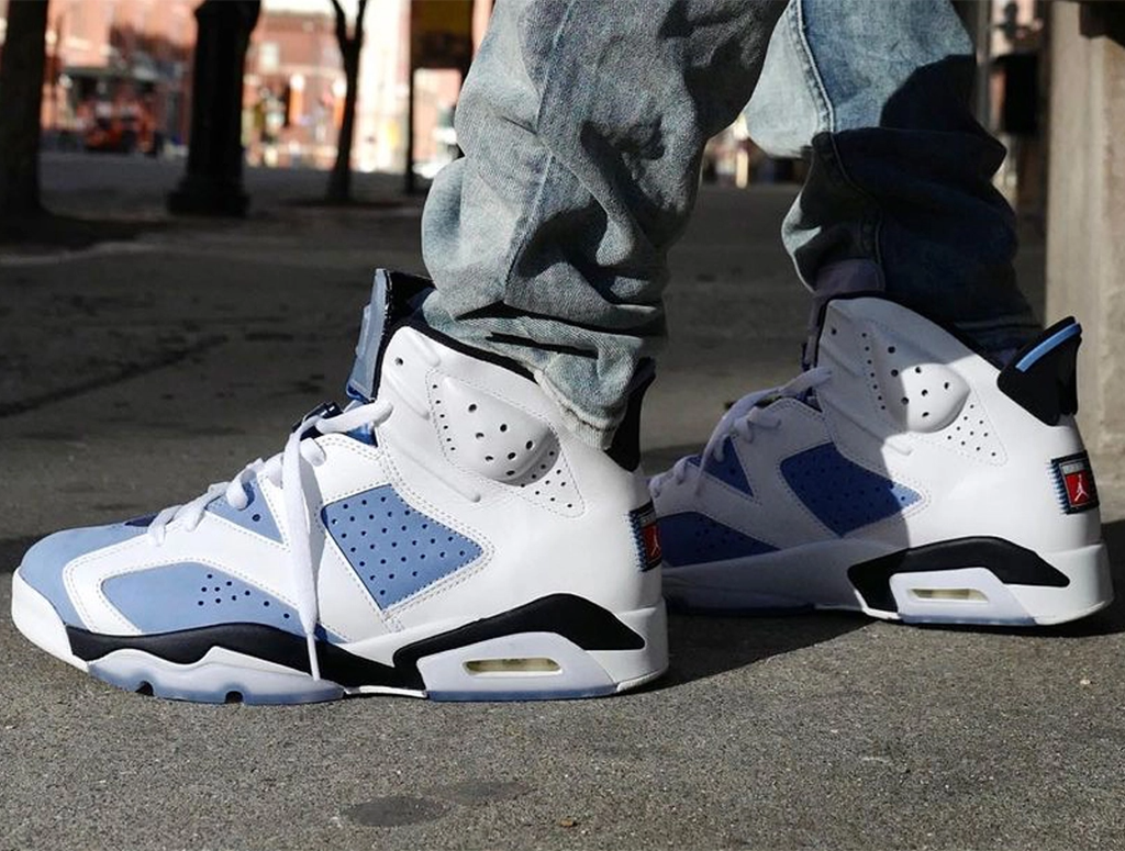 Giày Nike Air Jordan 6 Retro GS 'University Blue' 384665-410 - Ảnh 3