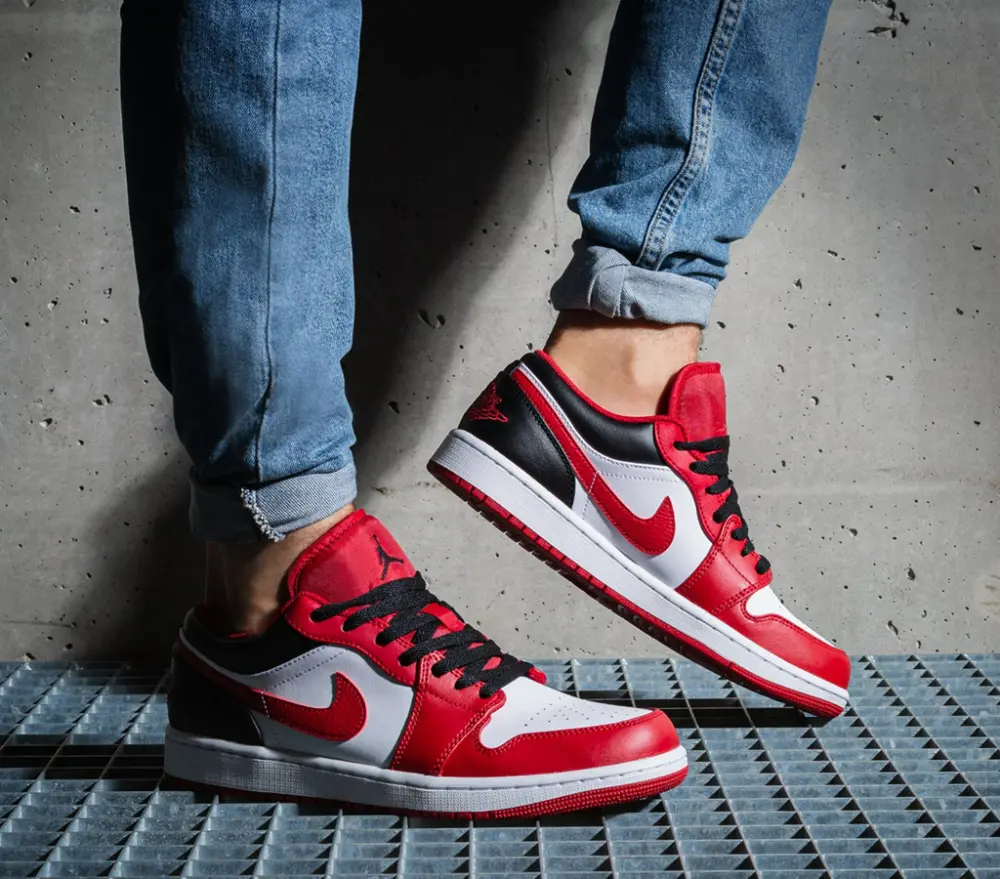 Giày Nike Air Jordan 1 Low 'Reverse Black Toe' 553558-163 - Ảnh 5