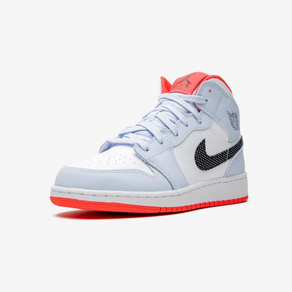 Giày Nike Air Jordan 1 Mid GS 'Half Blue' 555112-400 - Ảnh 4