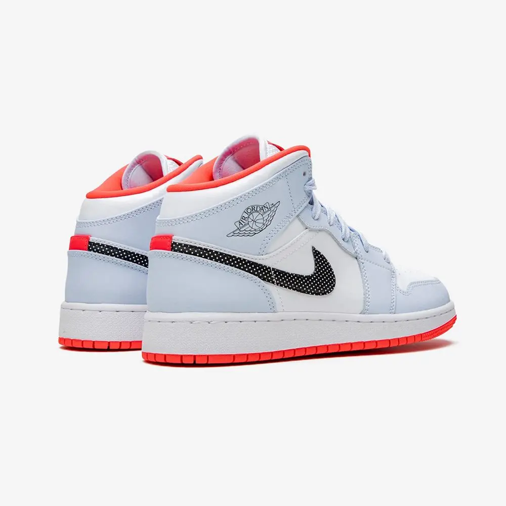Giày Nike Air Jordan 1 Mid GS 'Half Blue' 555112-400 - Ảnh 3