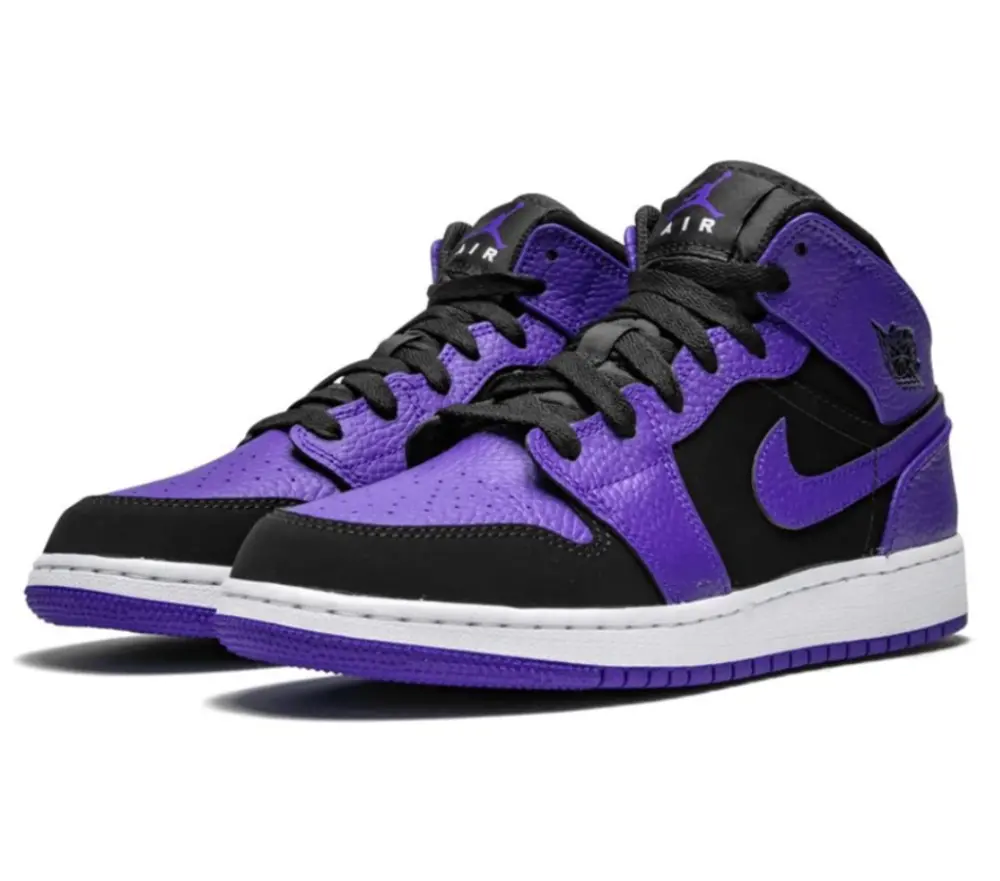 Giày Nike Air Jordan 1 Retro Mid GS 'Dark Concord' 554725-051 - Ảnh 5