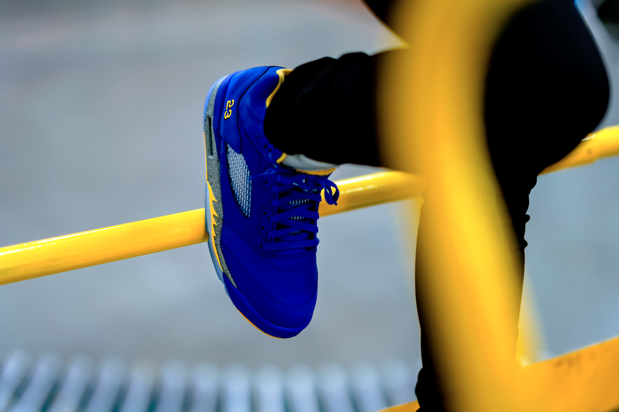 Giày Nike Air Jordan 5 Retro JSP 'Laney' Varsity Royal CD2720-400 - Ảnh 3