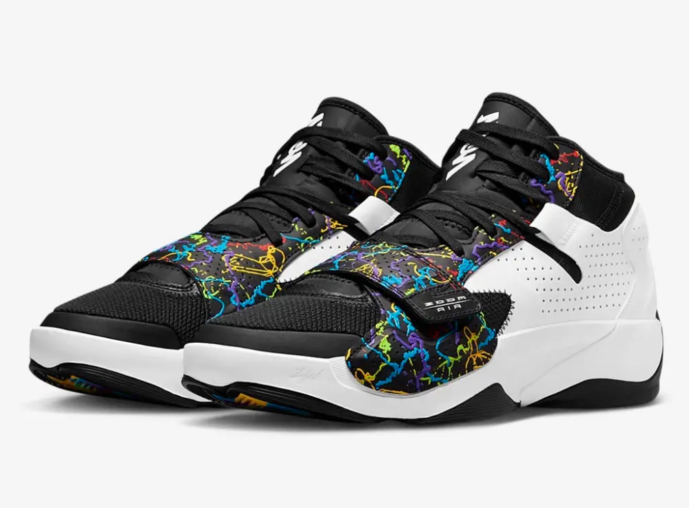 Giày Nike Air Jordan Zion 2 'Black White Multi' DO9068-003 - Ảnh 6