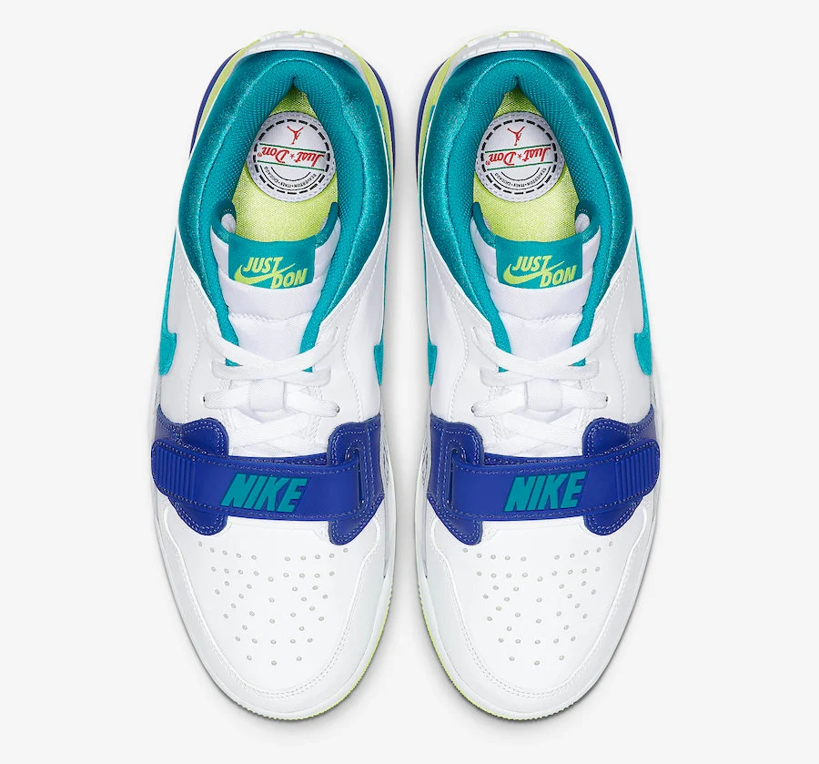 Giày Nike Just Don x Jordan Legacy 312 Low 'Neon Aquamarine' CD7069-103 - Ảnh 3