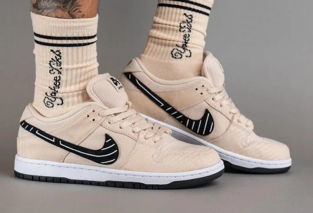 Giày Nike SB Dunk Low x Albino & Preto 'Pearl White' DV5249-800 - Ảnh 2