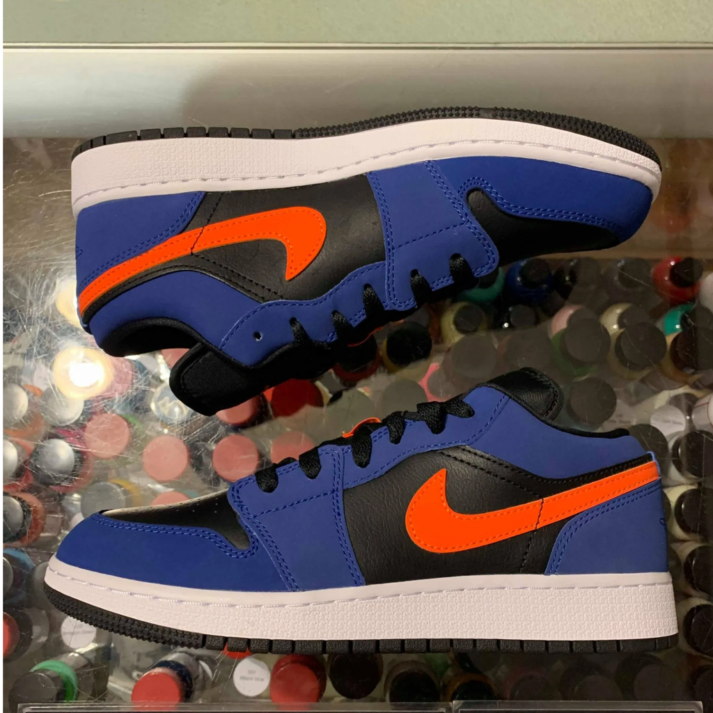 Giày Nike Air Jordan 1 Low GS 'Rush Blue' 553560-480 - Ảnh 5