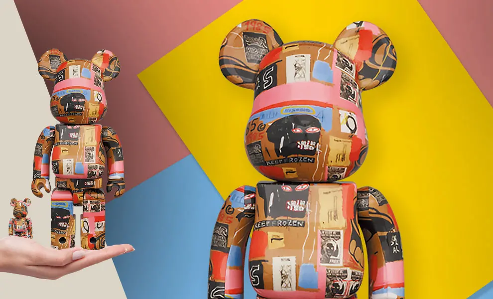 Alternative view of Mô Hình Bearbrick Andy Warhol x Jean-Michel Basquiat #2