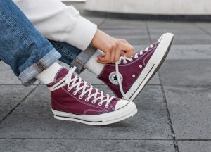 Alternative view of Giày Converse Chuck 70 High Ox 'Burgundy' 162051C