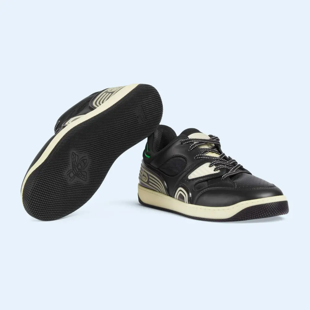 Giày Gucci Good Game Gucci Basket Sneaker 'Black Demetra' 722428-2SHJ0-1000 - Ảnh 3