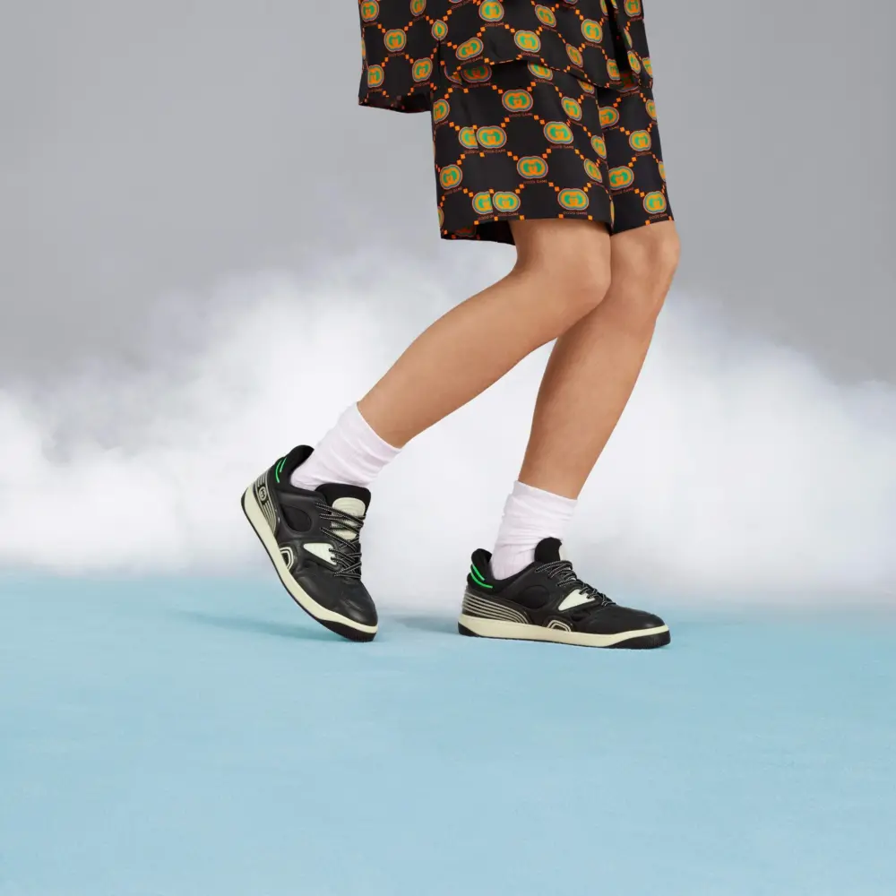 Alternative view of Giày Gucci Good Game Gucci Basket Sneaker 'Black Demetra' 722428-2SHJ0-1000