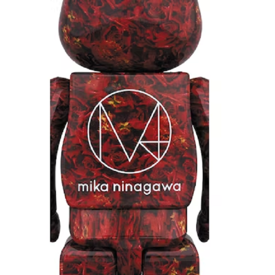 Mô Hình Bearbrick Mika Ninagawa Leather Rose 100% & 400% - Ảnh 2