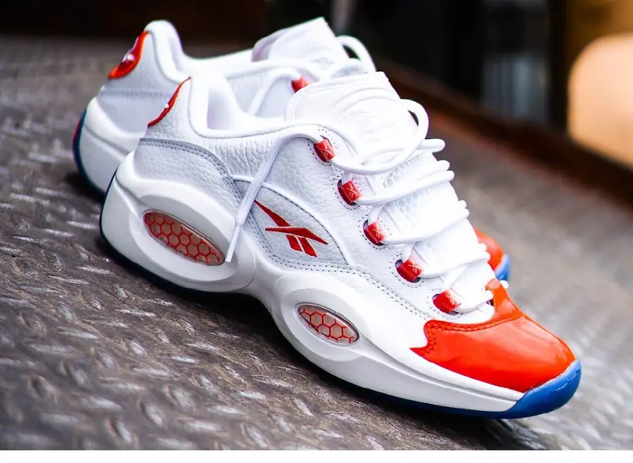 Giày Reebok Question Low 'Patent Toe Orange' FX4999 - Ảnh 6
