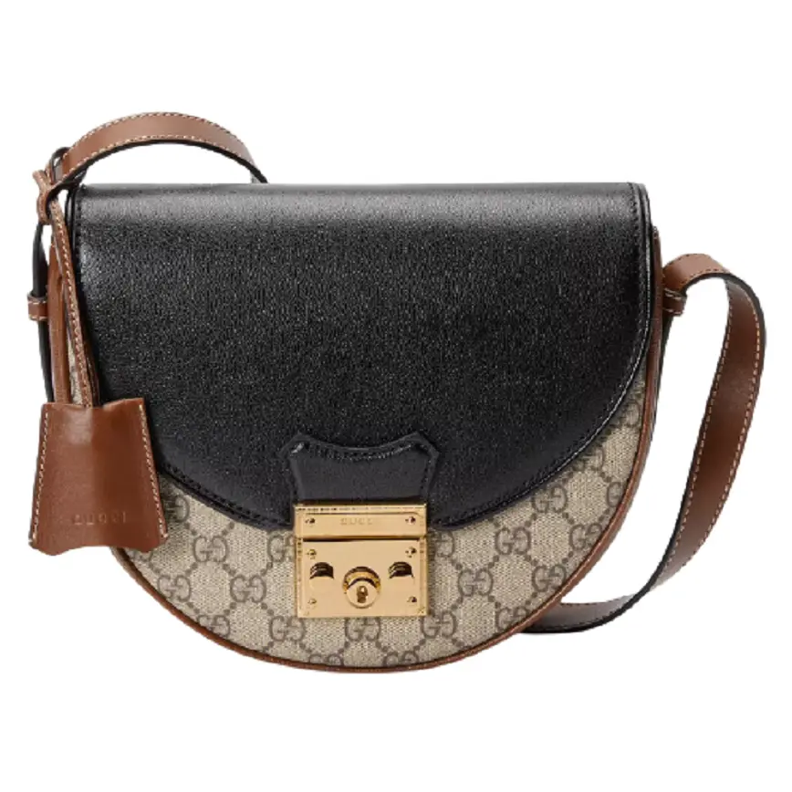 Túi Gucci Padlock Small Shoulder Brown And Black Leather 644524-HUHJG-9785