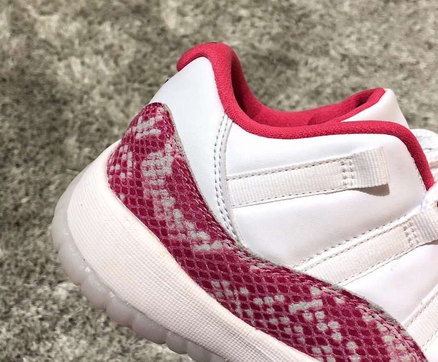 Giày Nike Wmns Air Jordan 11 Retro Low 'Pink Snakeskin' AH7860-106 - Ảnh 7