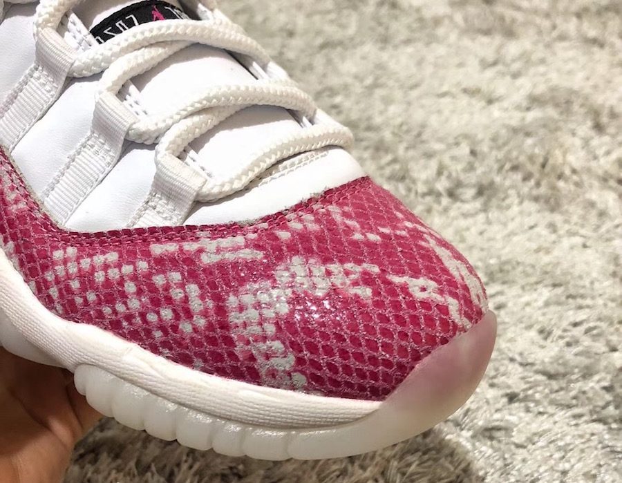Giày Nike Wmns Air Jordan 11 Retro Low 'Pink Snakeskin' AH7860-106 - Ảnh 6